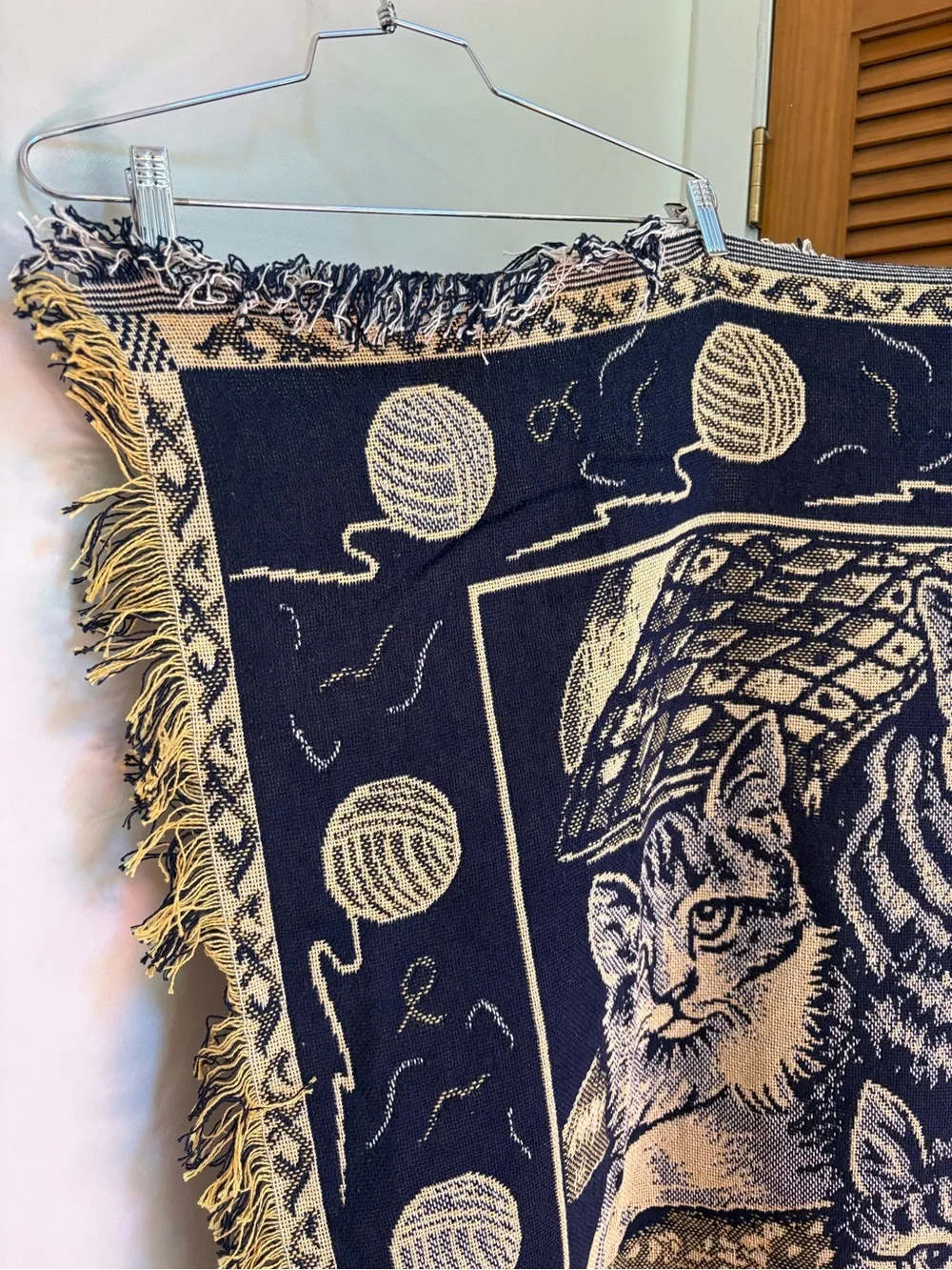 Vintage Cat Throw Blanket